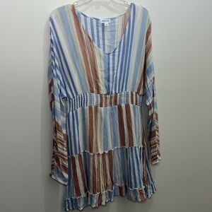 HAILEY & Co.  multicolor stripe mini dress size medium new not tags